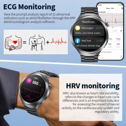 LIGE 2025 ECG Smart Watch Men 1.73” AMOLED Screen Emotional Detection Fatigue Monitoring Watches NFC Access Control Smartwatch - 44