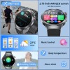 LIGE 2025 ECG Smart Watch Men 1.73” AMOLED Screen Emotional Detection Fatigue Monitoring Watches NFC Access Control Smartwatch - 44