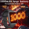 2025 New AI voice Smart Watch Men Women 1.85 inch 1000mAh IP68 Bluetooth Call  Blood Pressure Heart Rate 100+ Sports Smart Watch 