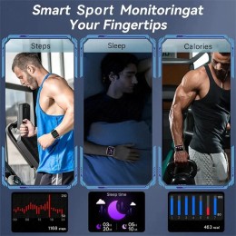 2025 New AI voice Smart Watch Men Women 1.85 inch 1000mAh IP68 Bluetooth Call  Blood Pressure Heart Rate 100+ Sports Smart Watch 