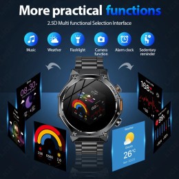 LIGE New Men Smart Watch Bluetooth Calling 800mAh Large Battery Heart Rate Blood Oxygen Health Smartwatch 2025 For Android IOS 