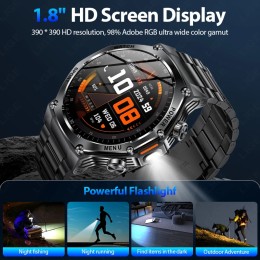 LIGE New Men Smart Watch Bluetooth Calling 800mAh Large Battery Heart Rate Blood Oxygen Health Smartwatch 2025 For Android IOS 