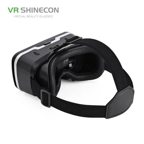Shinecon VR Glasses 3D Virtual Reality Headset Devices Viar Helmet Goggle Lenses Smart For Phone Cell Smartphone With Controller - 44