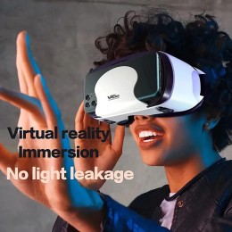 VR Virtual Reality 3D Smart Glasses Stereo Helmet Headset With Remote Controller For IOS Android Smartphones Virtual World 7" - 44