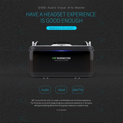 VR Shinecon Viar Virtual Reality Glasses 3D For iPhone Android Smart Phone Smartphone Headset Helmet Goggles Casque Video Game - 44