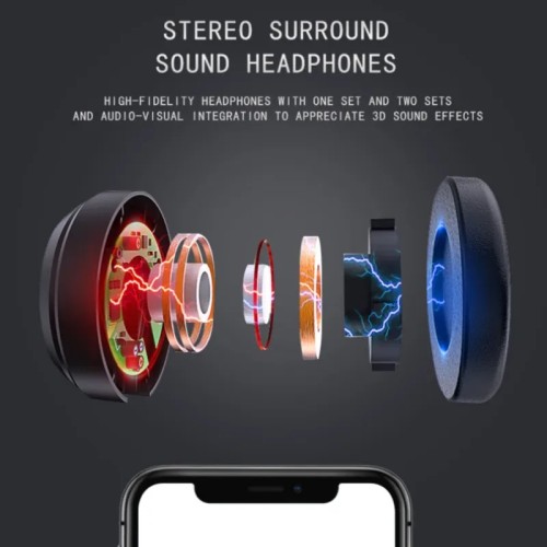 Original J20 4K Virtual Reality 3D Glasses Box Stereo VR Google Cardboard Headset Helmet for IOS Android Phone Max 6.7",Rocker - 44