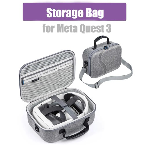 For Meta Quest 3 Storage Case VR Glasses Accessories Travel Carrying Case Portable Handheld Storage Bag - 44