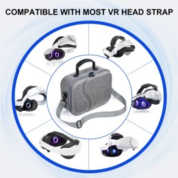 For Meta Quest 3 Storage Case VR Glasses Accessories Travel Carrying Case Portable Handheld Storage Bag - 44