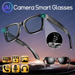 LIGE AI Smart Glasses 720P Camera Video Recorder Bluetooth Call 260mAh Battery Voice Assistant Control Sunglasses For Men Women - 44