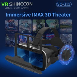 G15E VR Glasses IMAX 3D Movies Virtual Reality VR Glasses Cardboard Box VR Headset Helmet for 4.7-7" Phone,Support Game Joystick - 44