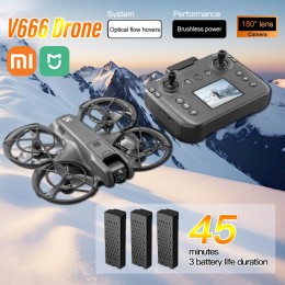 Xiaomi V666 Mini Drone 4K Professional Aerial 8k Dual Camera Intelligent obstacle avoidance  Brushless Quadcopter Kid RC Toy 