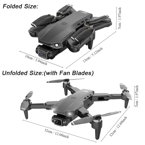 L900 Pro 4K Drone with 5G GPS HD Dual Camera Brushless Motor Foldable Quadcopter 1.2KM Range Ideal for Aerial Photography 