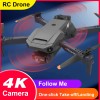 RC Drone with Camera 4K Dual Camera RC Quadcopter with Function 4 Sided Obstacle Avoidance Waypoint Flight Gesture Control Stora 