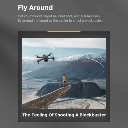 RC Drone with Camera 4K Dual Camera RC Quadcopter with Function 4 Sided Obstacle Avoidance Waypoint Flight Gesture Control Stora 