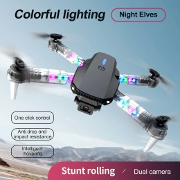 New E99Pro RC Dual Camera Drone 4K Professinal With 1080P Wide Angle HD Camera Foldable Helicopter WIFI FPV Height Hold Gift Toy 