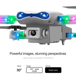 New E99Pro RC Dual Camera Drone 4K Professinal With 1080P Wide Angle HD Camera Foldable Helicopter WIFI FPV Height Hold Gift Toy 