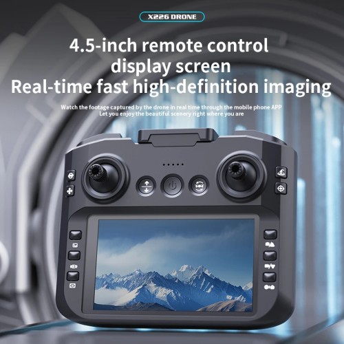 2025 X226 Drone Professional 4K Camera with Screen Remote Control 5G WiFi FPV UAV Brushless Optical Flow Hover RC Quadcopter Toy 