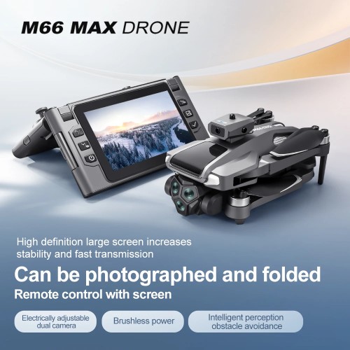 Drone Profesional 4K Dual Camera Brushless Motor Obstacle Avoidance Dron RC Helicopter Foldable Quadcopter 