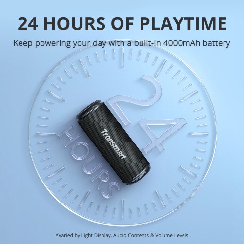 Tronsmart T7 Lite Bluetooth Speaker Enhanced Bass Portable Speaker with 24H Playtime, APP Control, IPX7 Waterproof for Camping 