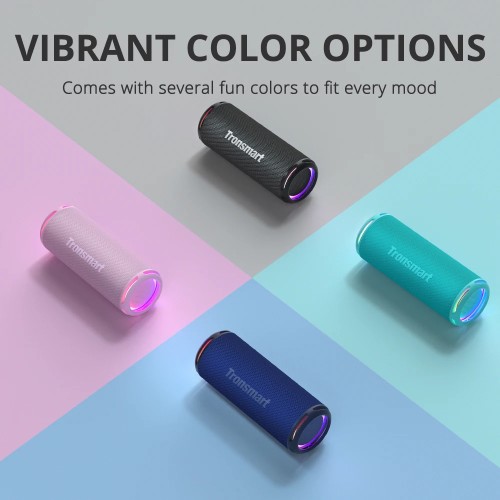 Tronsmart T7 Lite Bluetooth Speaker Enhanced Bass Portable Speaker with 24H Playtime, APP Control, IPX7 Waterproof for Camping 