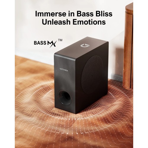 ULTIMEA 2.1 Soundbar with Dolby Atmos for Smart TV,Bluetooth Sound Bar with Subwoofer,3D Surround Sound System for TV Speakers 