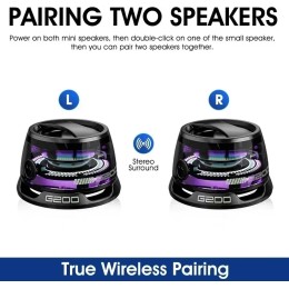 Bluetooth Speaker Portable G200 RGB Lighting Magnetic Speaker BT5.3 Mini Sound Box 7 Hours Playback Phone Holder 
