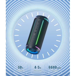 Ortizan X30 Portable Bluetooth Speakers Bass Boost 40W Powerful Wireless IPX7 Waterproof Speaker with 6600mAh Battery USB/TF/AUX 