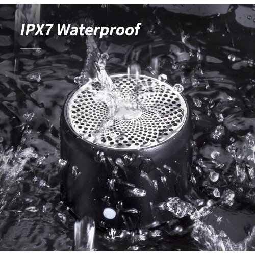 EWA A106 Pro Mini Wireless Bluetooth 5.0 Speaker IPX7 Waterproof,Loud Speaker,Portable Metal Speaker MP3 Player With Carry Case 