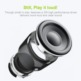 EWA A106 Pro Mini Wireless Bluetooth 5.0 Speaker IPX7 Waterproof,Loud Speaker,Portable Metal Speaker MP3 Player With Carry Case 