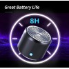 EWA A106 Pro Mini Wireless Bluetooth 5.0 Speaker IPX7 Waterproof,Loud Speaker,Portable Metal Speaker MP3 Player With Carry Case 