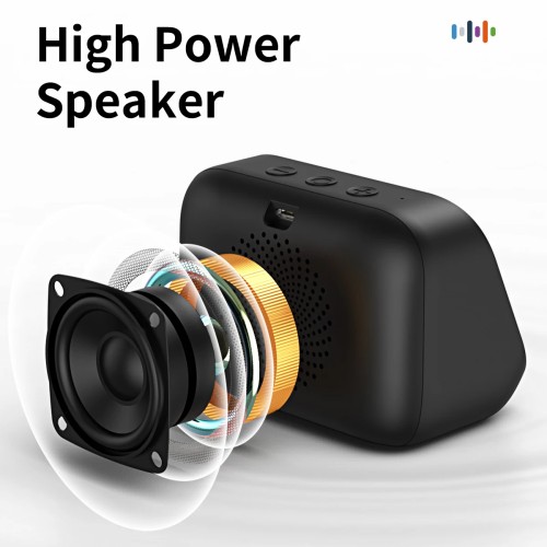 Smart Bluetooth Translator RGB Speaker 18 Languages Real-time Translation AI bluetooth 5.4 speaker with LCD display, game,alarm 