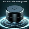 Mini Bone Conduction Speaker Vibration Stereo Audio Digital TWS Wireless Bluetooth Speakers Portable Metal Speaker Dropshipping 