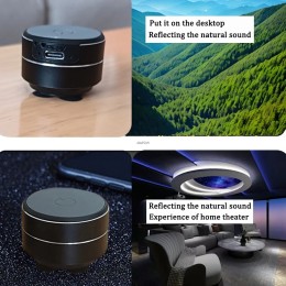 Mini Bone Conduction Speaker Vibration Stereo Audio Digital TWS Wireless Bluetooth Speakers Portable Metal Speaker Dropshipping 