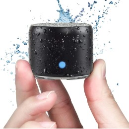 EWA A106 Pro Mini Portable Wireless Bluetooth 5.0 Speaker Custom Bass Radiator IPX7 Waterproof Metal Speakers Travel Case 