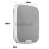 15W Unpunched Wall Mounted Bluetooth Speaker Sound System 3D Surround Sound Subwoofer Home Commercial Use with Remote Control 