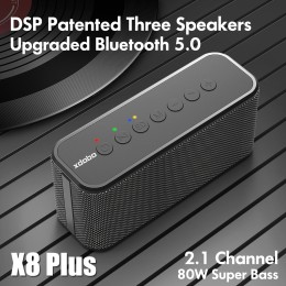 XDOBO X8 Plus 80W Portable Bluetooth Compatible BT5.0 High Power Speaker Wireless Subwoofer TWS Subwoofer IPX5 Boombox U disk/TF 