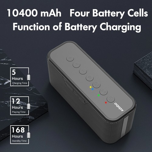 XDOBO X8 Plus 80W Portable Bluetooth Compatible BT5.0 High Power Speaker Wireless Subwoofer TWS Subwoofer IPX5 Boombox U disk/TF 