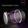 Wireless Bluetooth Speaker Desktop Portable Mini Subwoofer Glass Shell  Rechargeable LED Light Sound Box for Outdoor or Indoor 