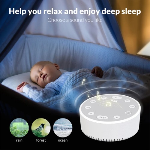Intelligent Speaker White Noise Sleep Music Sound Adjustment Mood Sleeping Aid With Ambient Lighting 