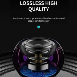 Wireless Bluetooth 5.3 Speaker Portable TWS Small Steel Gun Metal Heavy Subwoofer Outdoor Mini Bluetooth Stereo Speaker 