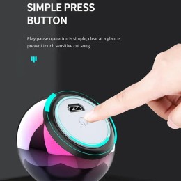 Wireless Bluetooth 5.3 Speaker Portable TWS Small Steel Gun Metal Heavy Subwoofer Outdoor Mini Bluetooth Stereo Speaker 