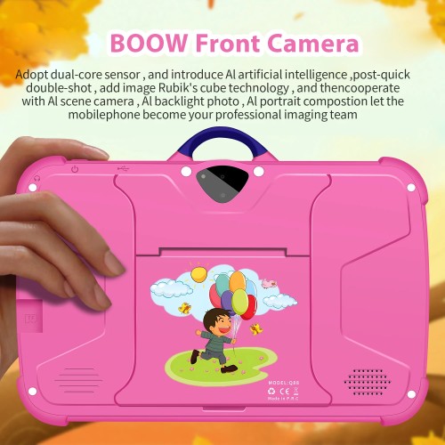 New Cartoon Pattern Kids Tablet 7 Inch Quad Core 4GB RAM 64GB ROM Android Learning Education Games Tablets Children's Gifts 
