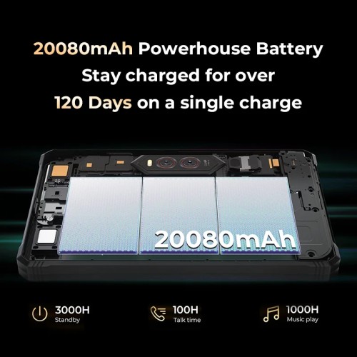 New HOTWAV R9 Plus Rugged Tablet Android14 11" FHD 2K+20080Mah Battery 20W Charge tablets 16MP+64MP Camera 8+512GB Camping light 