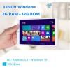 X80 8 INCH Dual OS Android 5.1+ Windows 10 Mini Tablet PC 2GB RAM 32GB ROM 1920 x 1200 IPS CPU Z8350 WIFI Quad Core Office Work 
