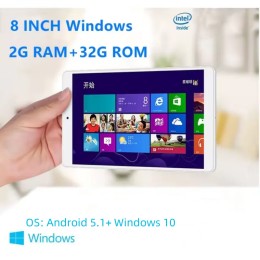X80 8 INCH Dual OS Android 5.1+ Windows 10 Mini Tablet PC 2GB RAM 32GB ROM 1920 x 1200 IPS CPU Z8350 WIFI Quad Core Office Work 