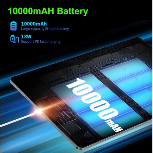 Nenmone Mpad14 14.1 Inch Tablet Android 12 12GB+256GB 1920*1080 4G Phone Call Tablet 14inch Bluetooth 5G WiFi Pad 10000mAh 16MP 