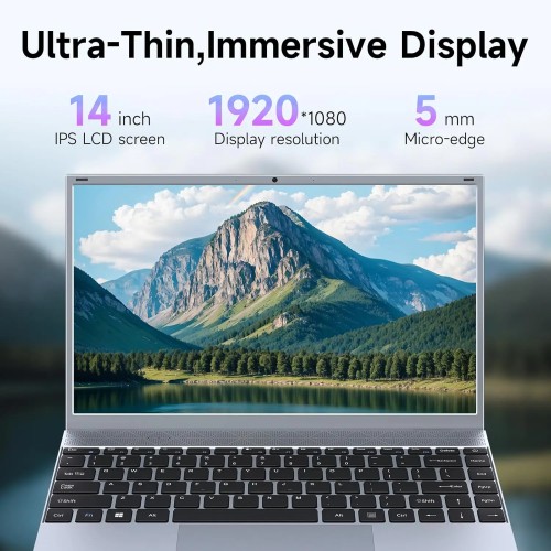 14 Inch Laptop J3710 8GB RAM 256GB SSD Windows 11  For Students And Business 