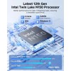 CHUWI GemiBook Plus Laptop 15.6'' FHD 1920x1080 16GB LPDDR5 512GB SSD Intel N100/N150 Alder Lake   WiFi 6 Windows 11 Laptops - 7