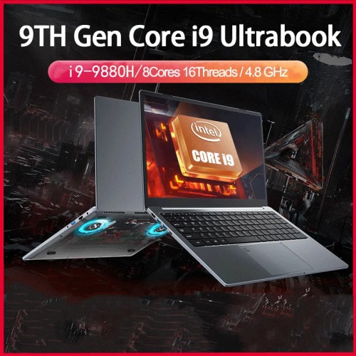 15.6 inch Laptop Intel Core i7-1255U i9-12900H Ultrabook Computer 2*DDR4 MAX 64GB RAM 2*M.2 2TB SSD Notebook Fingerprint unlock 