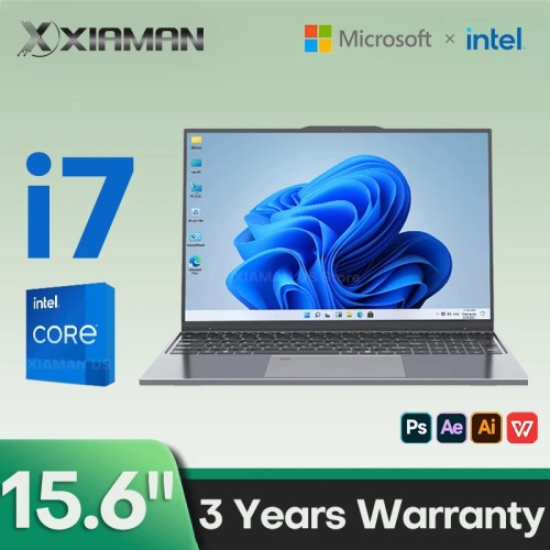 15.6 inch Laptop Computer Intel Core i7 6500U Windows 11 Pro 16GB DDR4 512GB 1TB SSD Portable Notebook PC Gamer Gaming Laptops 
